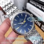 Copy Omega Seamaster Men's Watch-SS Blue Dial